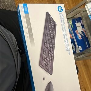 HP Gray Keyboard with Chiclet-Style Keys